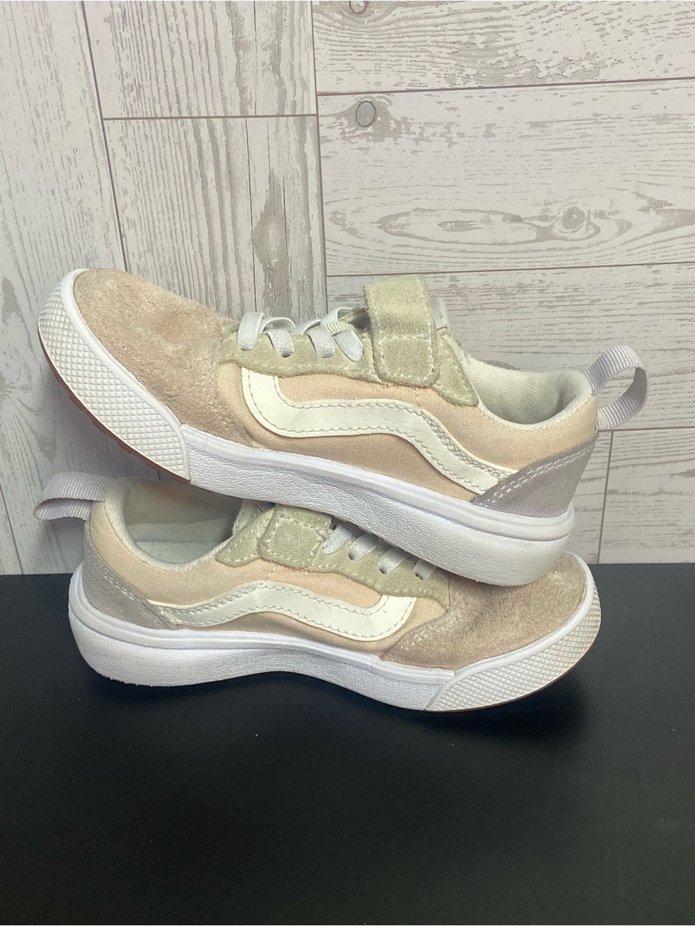 Bundle 2 Pairs Vans Kids Sneakers Pink & Cream UltraRange Size 11/11.5 Toddler - Picture 11 of 16
